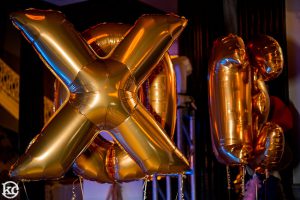 Gold Mylar Letter Balloons XO Party Bat Mitzvah