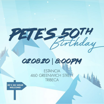 apres ski 50th birthday party